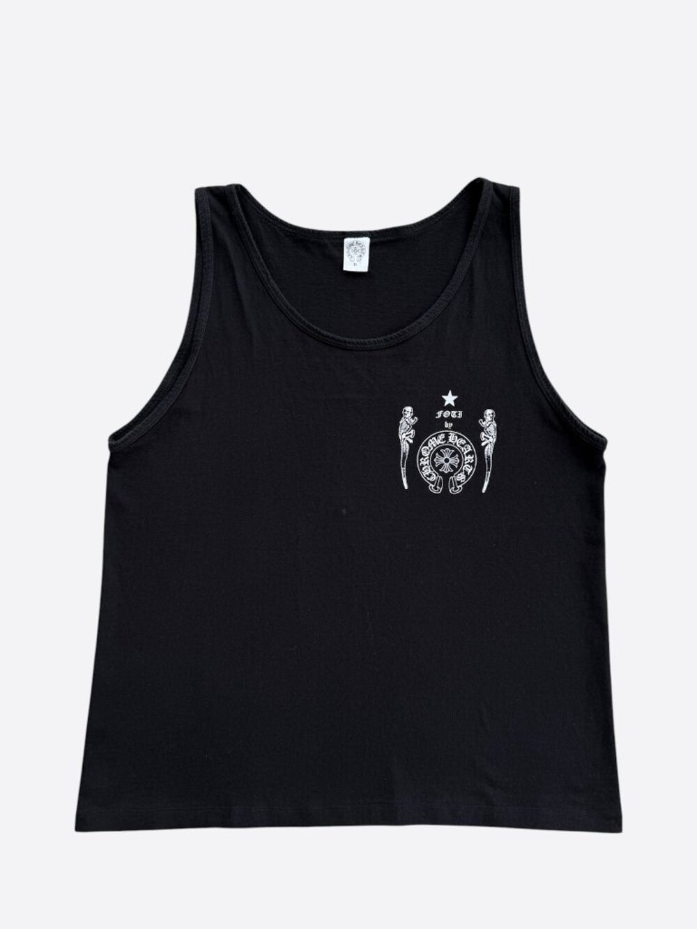 Chrome Hearts Black & White Foti Graphic Tank Top